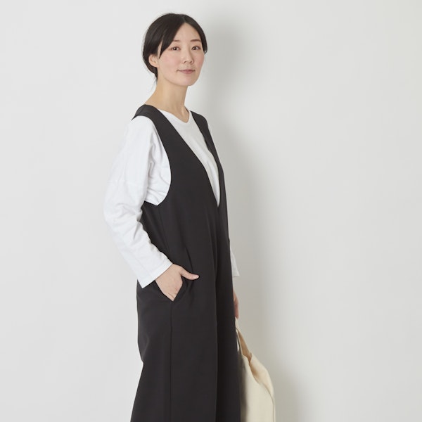 WESTWOOD OUTFITTERS/きれいめ無地のサロペット -着脱楽ちんで肩